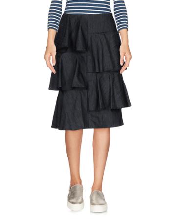 Rose' A Pois Denim Skirts
