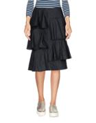 Rose' A Pois Denim Skirts