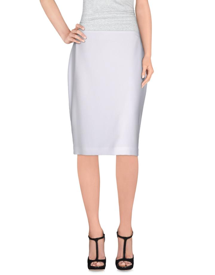 St. John Caviar Knee Length Skirts