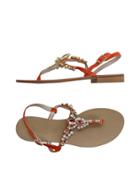 Veronica's Shoes Toe Strap Sandals