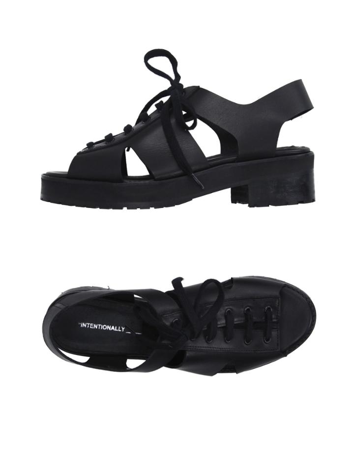 Intentionally. Sandals