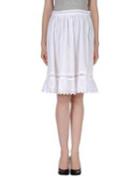 120% Lino Knee Length Skirts