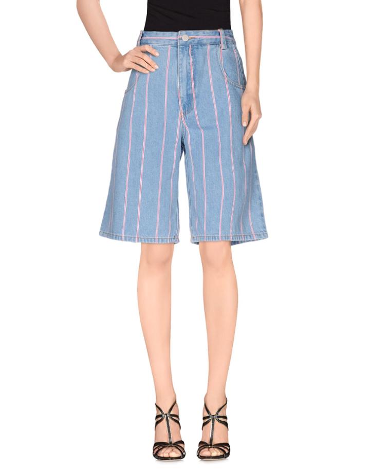 T By Alexander Wang Denim Bermudas