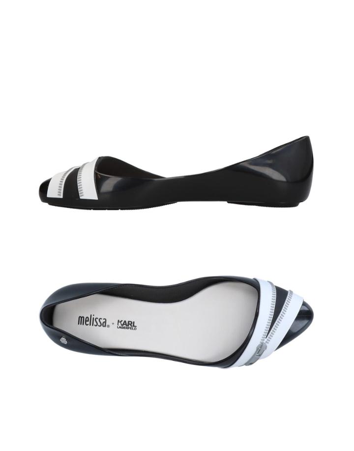 Melissa + Karl Lagerfeld Ballet Flats