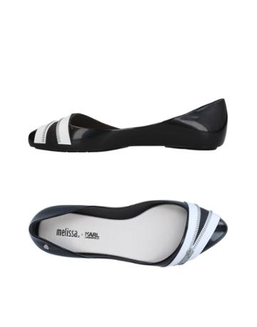 Melissa + Karl Lagerfeld Ballet Flats