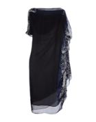 Jil Sander Navy Long Dresses
