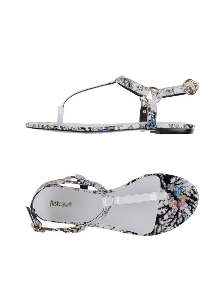 Just Cavalli Toe Strap Sandals