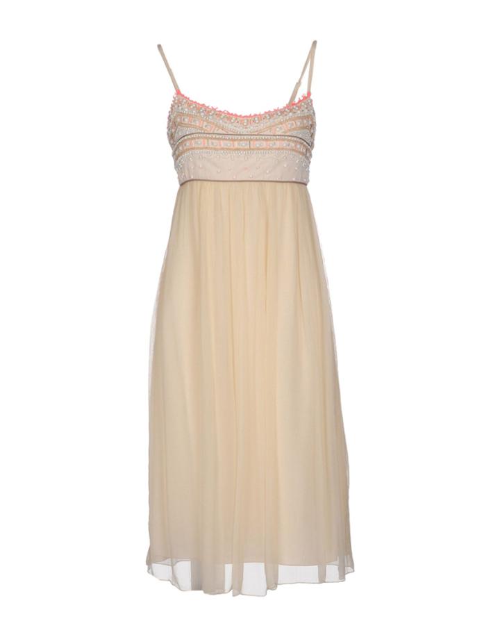 Blank Knee-length Dresses