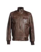 Just Cavalli Leather Outerwear
