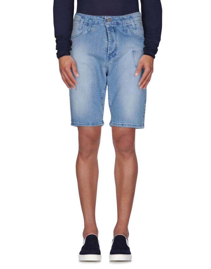 A &#9733; Round Denim Bermudas