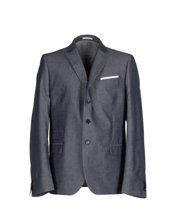 Grey Daniele Alessandrini Denim Outerwear