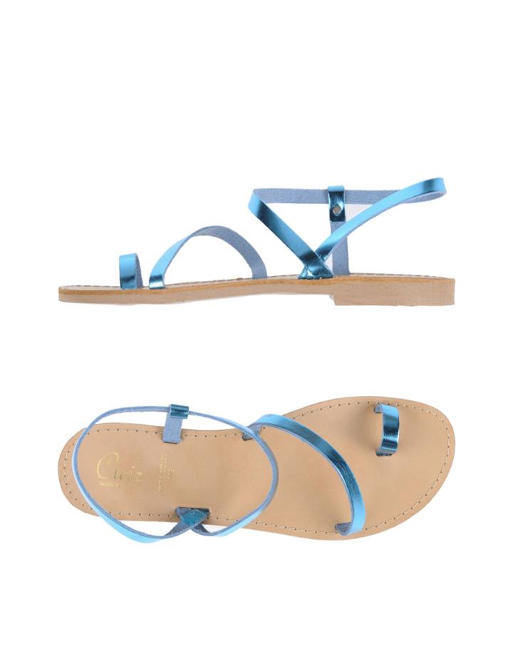 Cuir Toe Strap Sandals