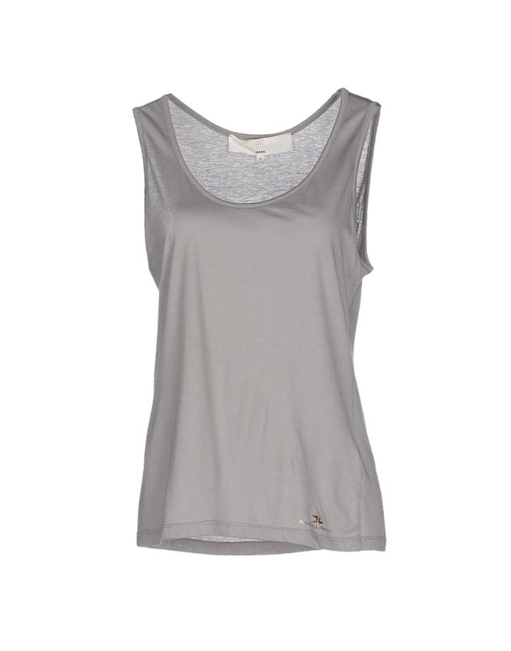 Elisabetta Franchi Jeans Tank Tops