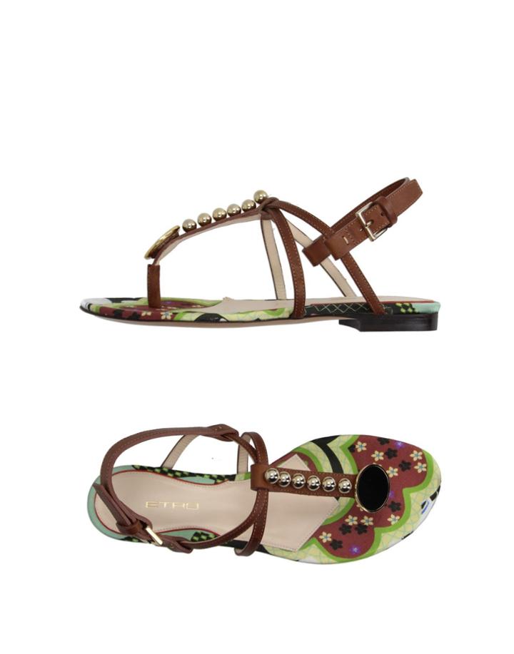 Etro Toe Strap Sandals