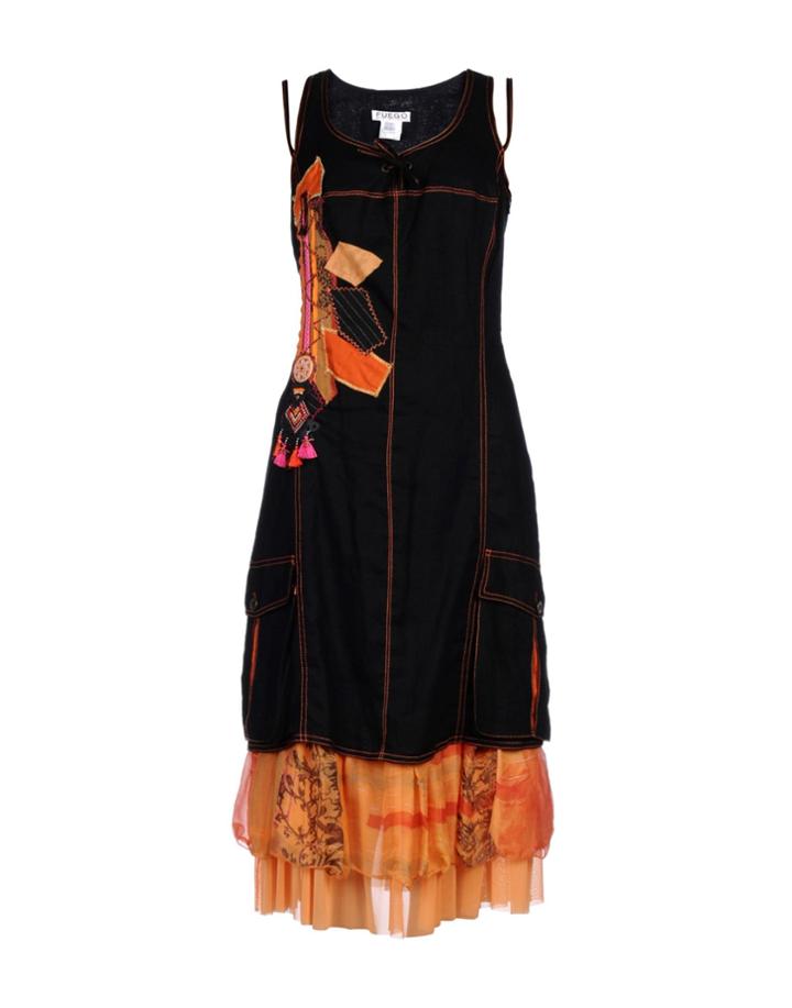 Fuego Woman 3/4 Length Dresses