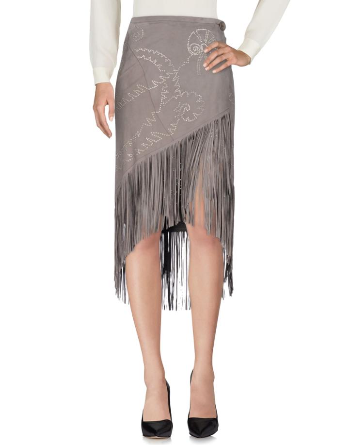 Jessie Western Knee Length Skirts