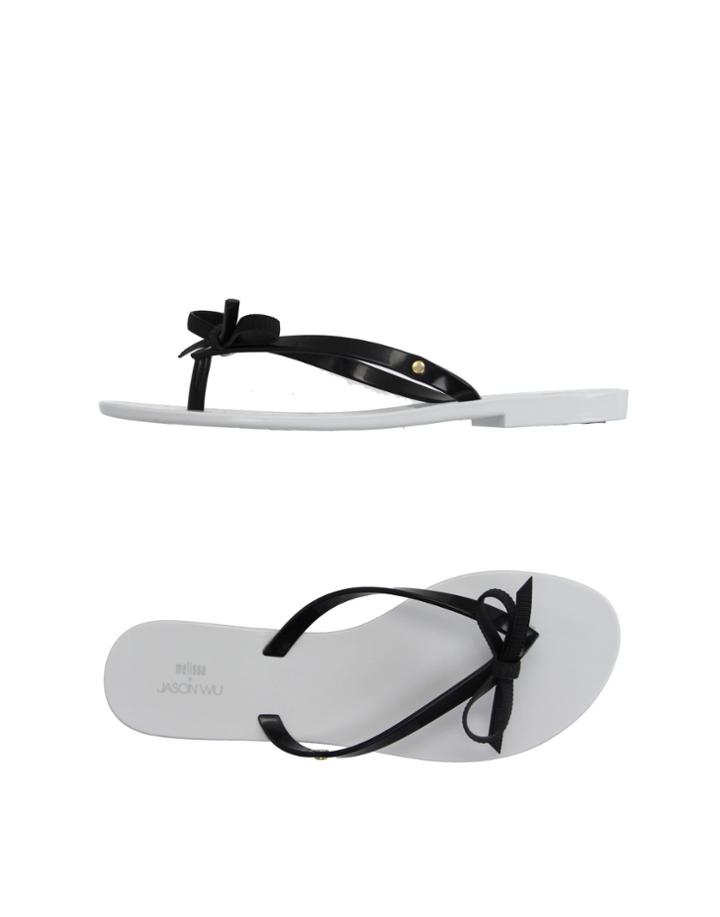 Melissa + Jason Wu Toe Strap Sandals