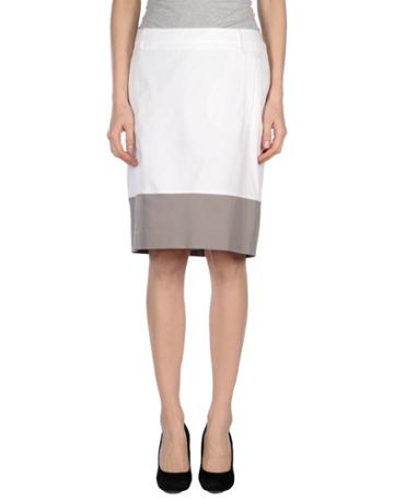 Overlapping Knee Length Skirts