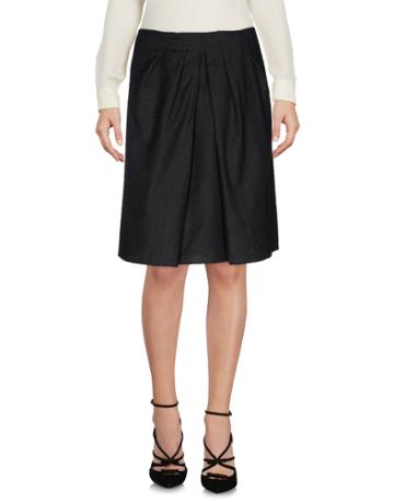 Siviglia White Knee Length Skirts