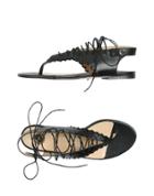 Elisabetta Franchi Jeans Toe Strap Sandals