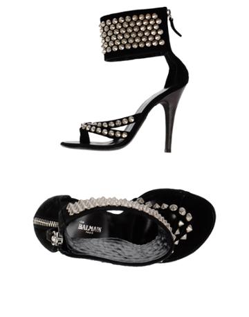 Giuseppe Zanotti Design Pour Balmain Toe Strap Sandals