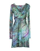 Velvet 3/4 Length Dresses