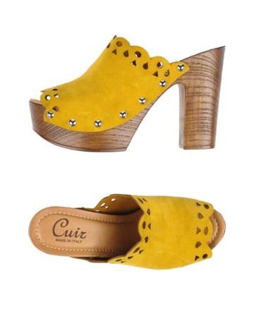 Cuir Mules