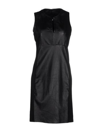 Street Leathers Short Dresses