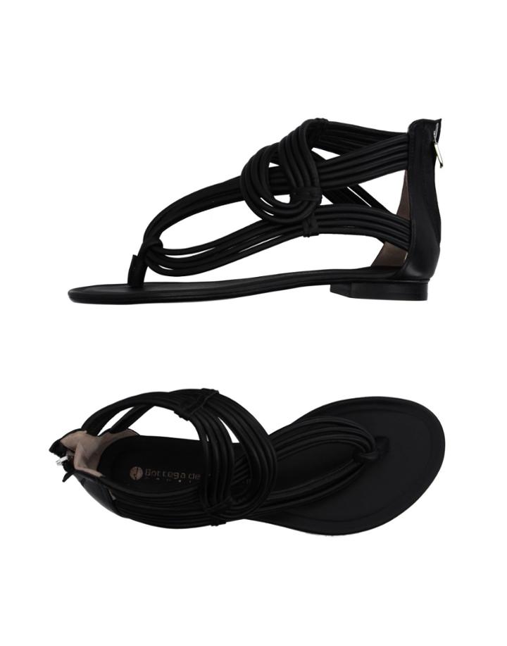 La Bottega Dell'artigiano Toe Strap Sandals