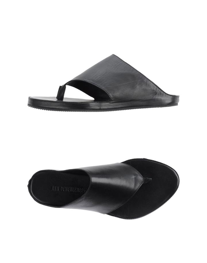 Ann Demeulemeester Toe Strap Sandals