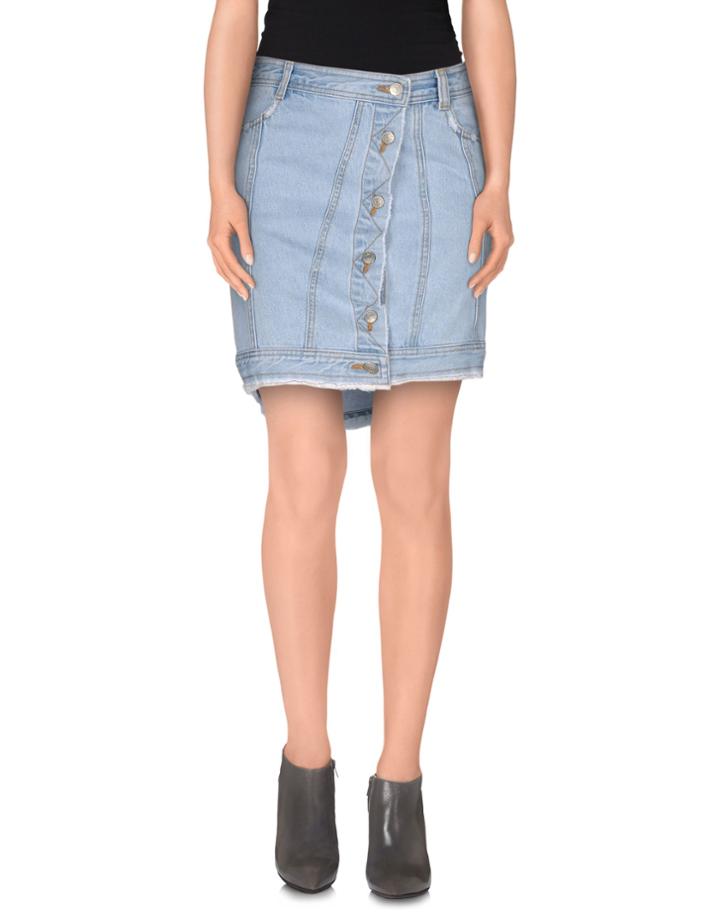 Sjyp Denim Skirts