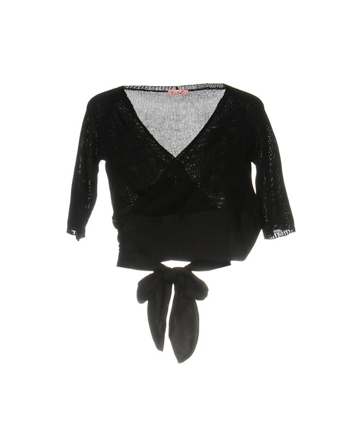 Rose' A Pois Wrap Cardigans