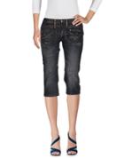 Sexy Woman Denim Capris