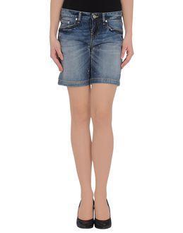 Pinko Grey Denim Bermudas