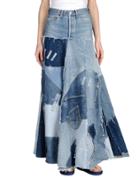 Capuccino Denim Skirts