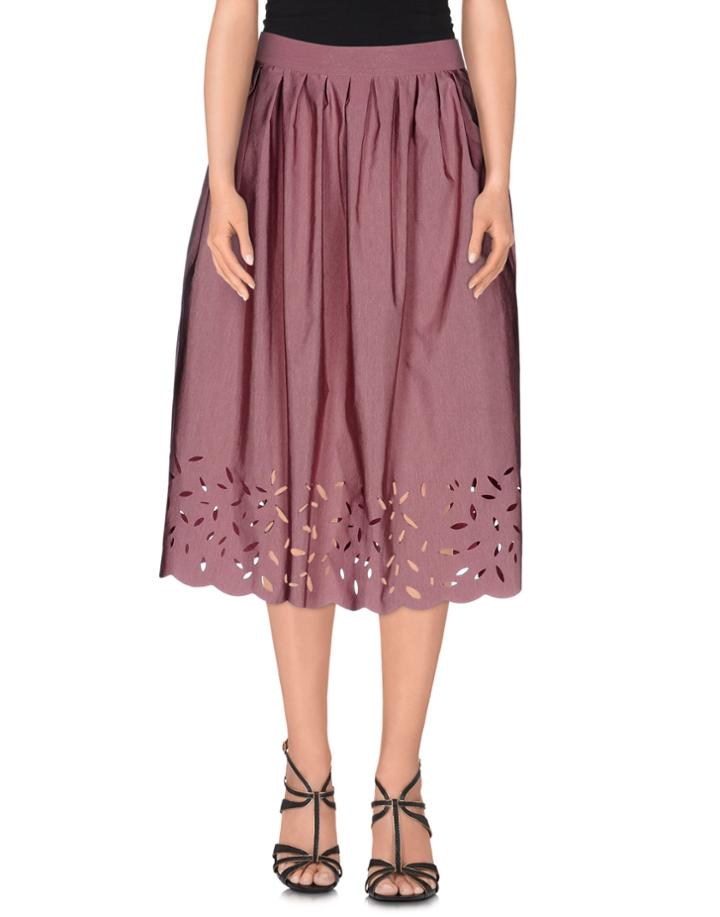 Rose' A Pois 3/4 Length Skirts