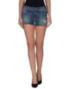 Turquoise Denim Shorts