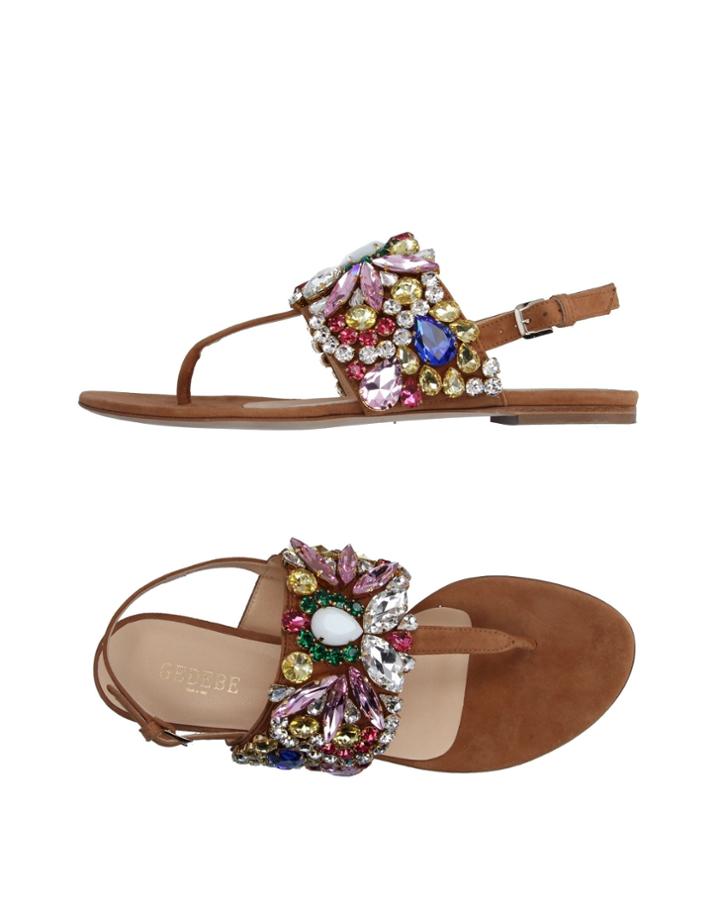 Gedebe Toe Strap Sandals