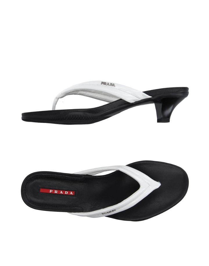 Prada Sport Toe Strap Sandals