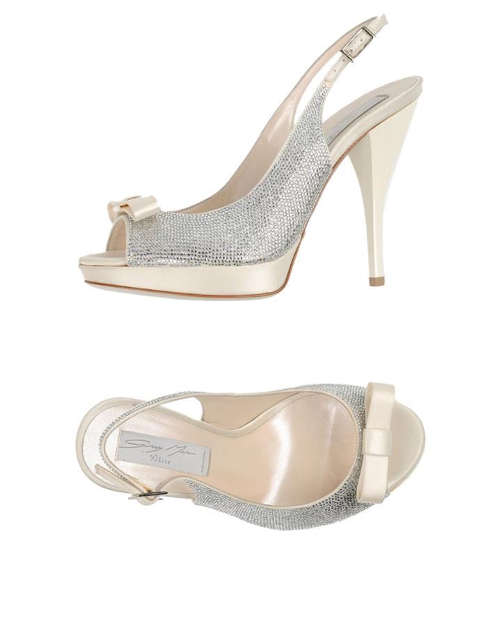 Grey Mer White Sandals