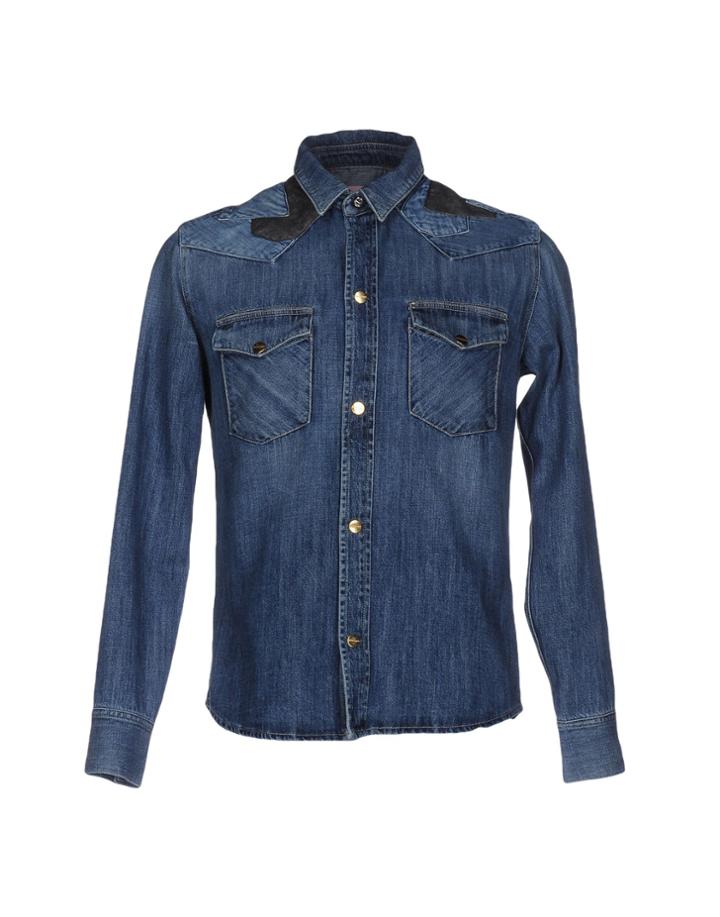 Palm Angels Denim Shirts