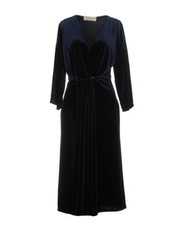 Giuliette Brown 3/4 Length Dresses