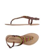 Gaudi' Shoes Toe Strap Sandals
