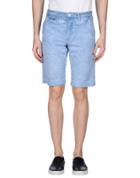 Manuel Ritz White Denim Bermudas