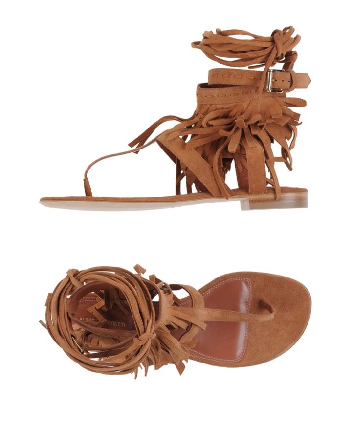 Alberta Ferretti Toe Strap Sandals