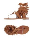 Alberta Ferretti Toe Strap Sandals