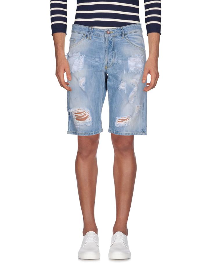 R Sort Homme Denim Bermudas