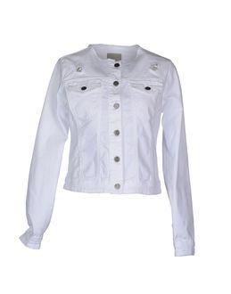 Pinko Grey Denim Outerwear