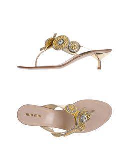 Miu Miu Thong Sandals