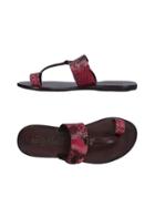 Lena Milos Toe Strap Sandals